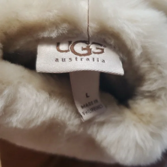 UGG AUSTRALIA NIB Leather Shortie Gloves - Picture 4 of 7